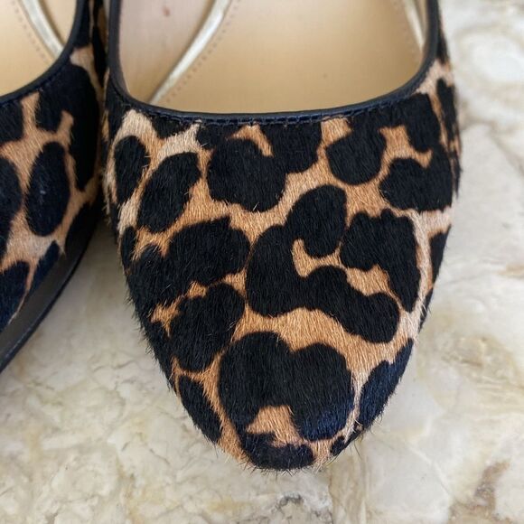 Coach Leather Leopard Print Pony Hair 4” Heels Platform Pumps - Picture 10 of 16